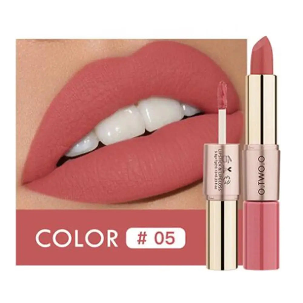 LipGlow Matte & Gloss – Labial Hidratante de Larga Duración (12 Tonos Disponibles)