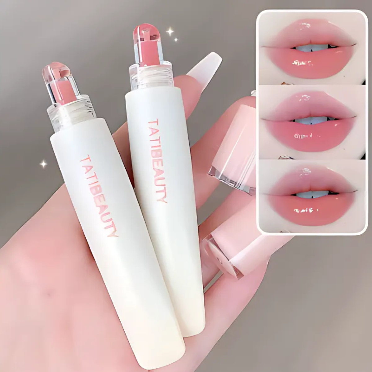 TATIBEAUTY Lip Jelly Essence | Tender Pink Hydrating Mirror Gloss