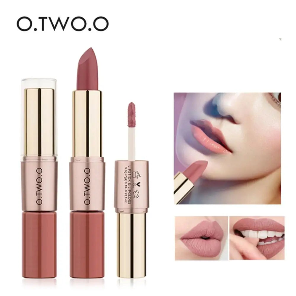 LipGlow Matte & Gloss – Labial Hidratante de Larga Duración (12 Tonos Disponibles)