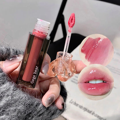 Love Heart Lip Glaze Student Party Lip Glaze/Lip Gloss Gloss Gloss Gloss Low Saturation Nude Lipstick