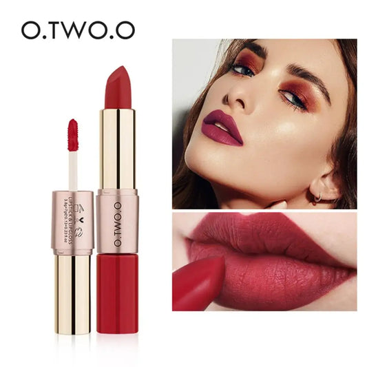 LipGlow Matte & Gloss – Labial Hidratante de Larga Duración (12 Tonos Disponibles)