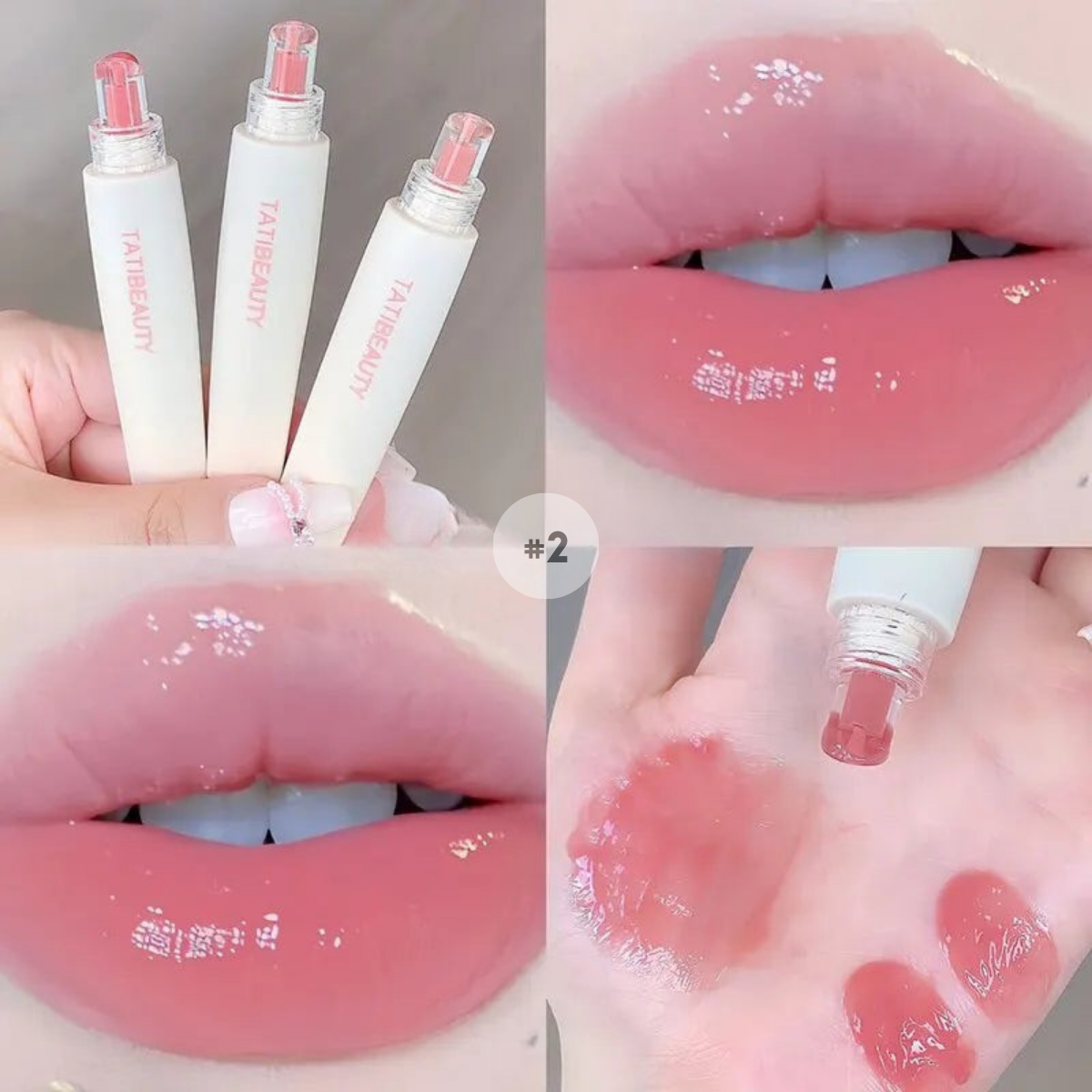 TATIBEAUTY Lip Jelly Essence | Tender Pink Hydrating Mirror Gloss