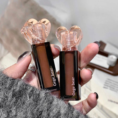 Love Heart Lip Glaze Student Party Lip Glaze/Lip Gloss Gloss Gloss Gloss Low Saturation Nude Lipstick