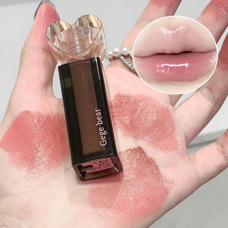 Love Heart Lip Glaze Student Party Lip Glaze/Lip Gloss Gloss Gloss Gloss Low Saturation Nude Lipstick