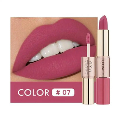 LipGlow Matte & Gloss – Labial Hidratante de Larga Duración (12 Tonos Disponibles)