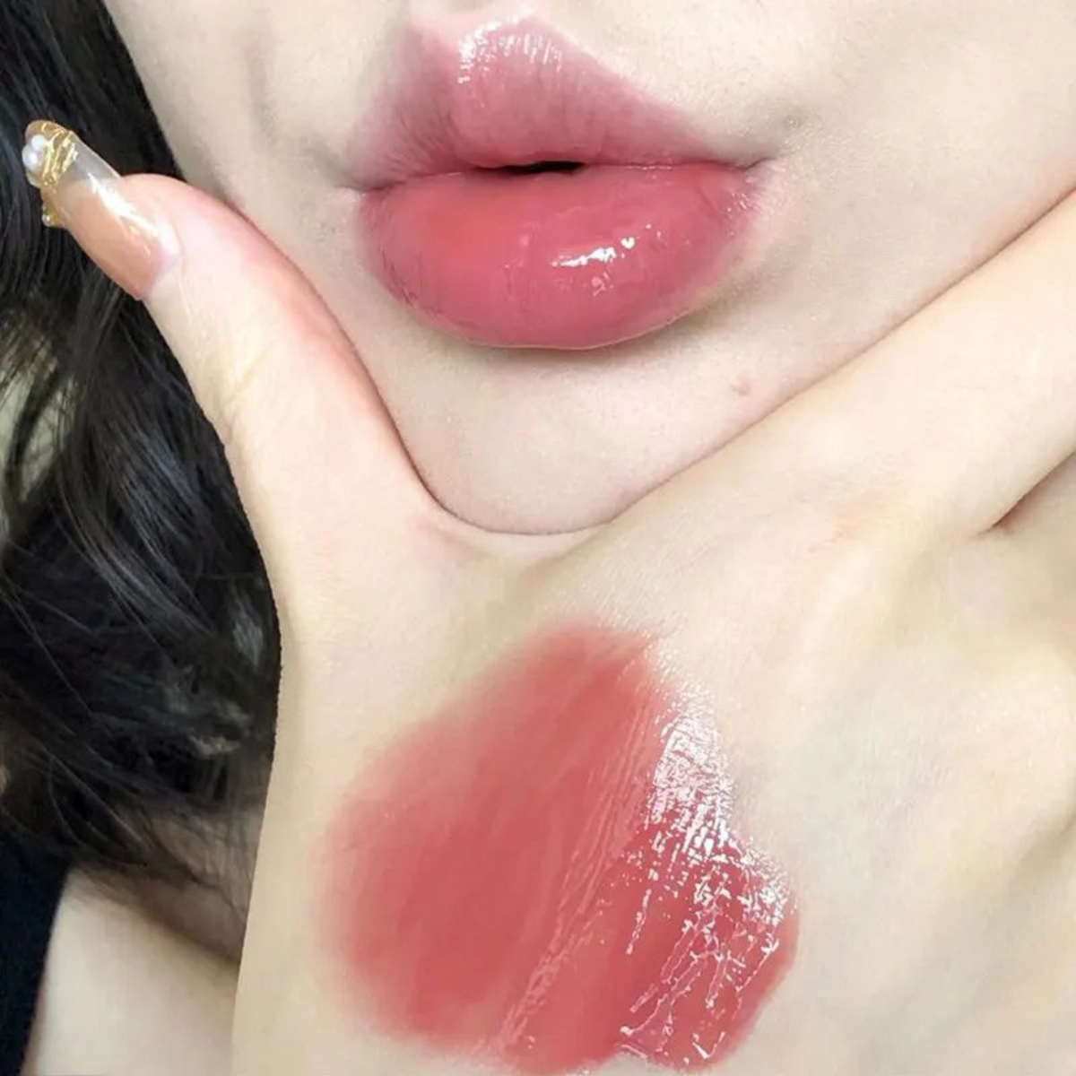 TATIBEAUTY Lip Jelly Essence | Tender Pink Hydrating Mirror Gloss