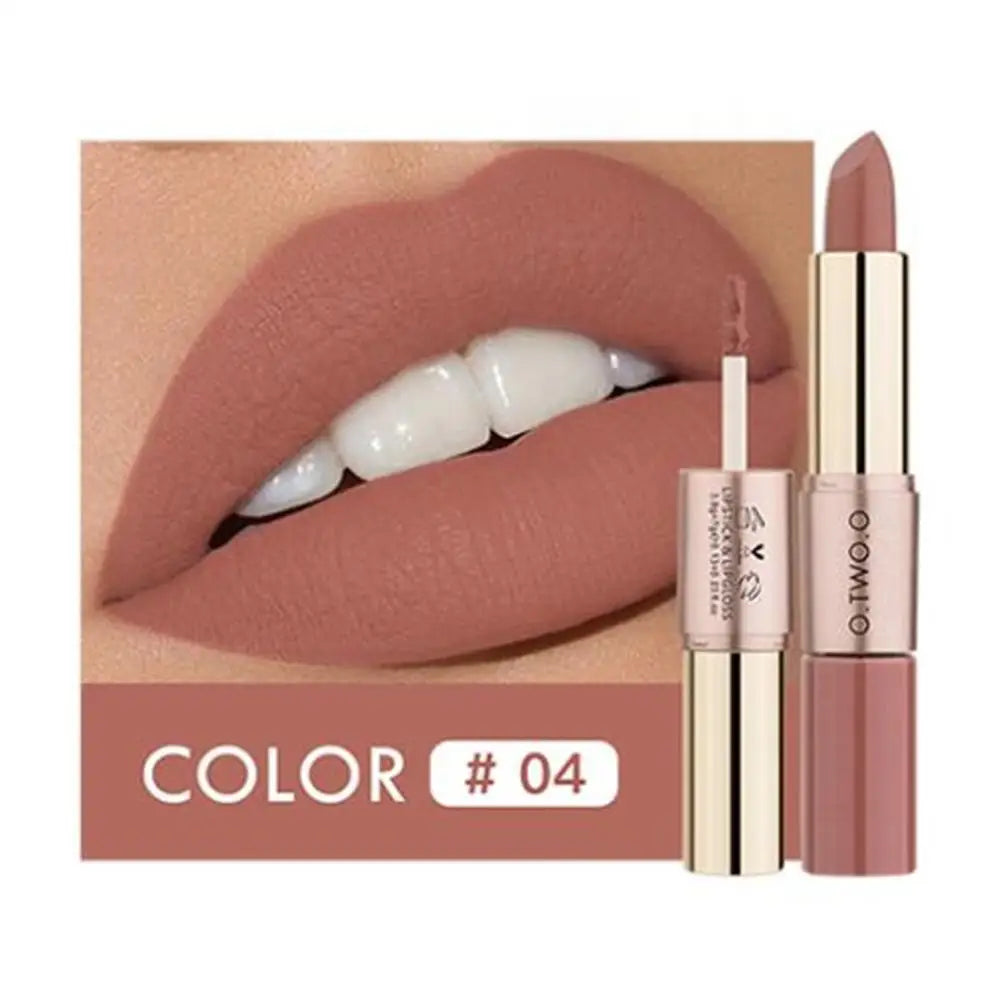 LipGlow Matte & Gloss – Labial Hidratante de Larga Duración (12 Tonos Disponibles)