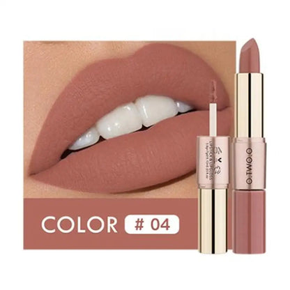 LipGlow Matte & Gloss – Labial Hidratante de Larga Duración (12 Tonos Disponibles)