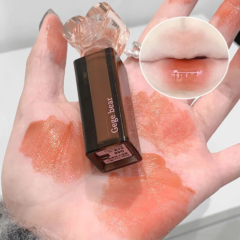 Love Heart Lip Glaze Student Party Lip Glaze/Lip Gloss Gloss Gloss Gloss Low Saturation Nude Lipstick