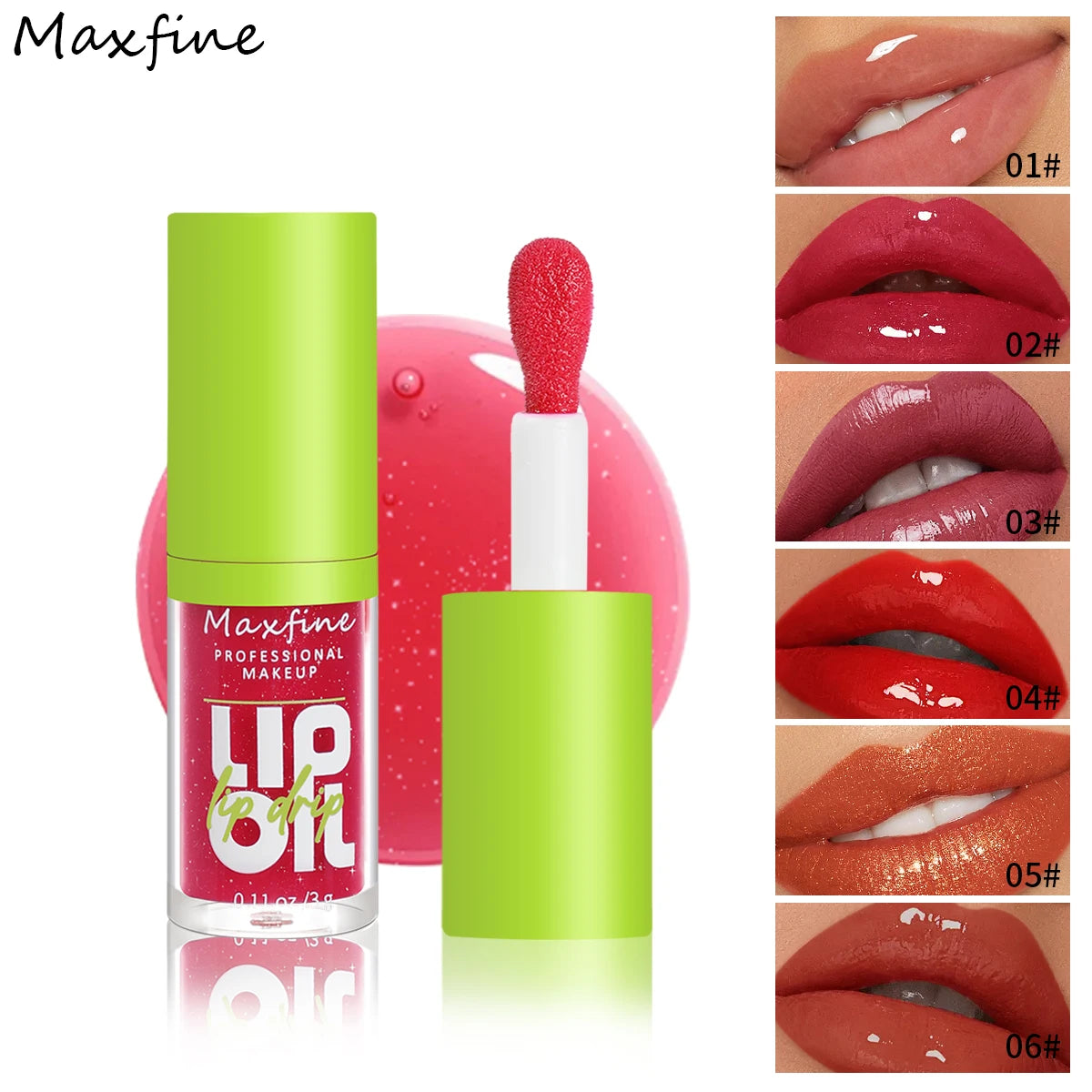 Luminous Lip Drip – Aceite Gloss Hidratante en 6 Tonos Naturales