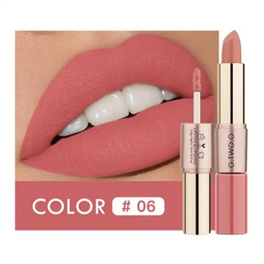 LipGlow Matte & Gloss – Labial Hidratante de Larga Duración (12 Tonos Disponibles)