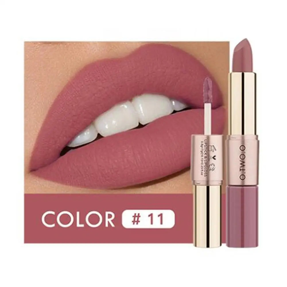 LipGlow Matte & Gloss – Labial Hidratante de Larga Duración (12 Tonos Disponibles)